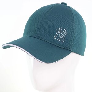 Бейсболка закрита універсальна на стрейч-гумці (flex-fit) кепка кукурудза з брендовою вишивкою New York BSH19784 Зелений