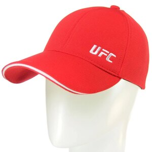 Бейсболка закрита універсальна на стрейч-гумці кепка кукурудза з брендовою вишивкою UFC BSH19793 Червоний