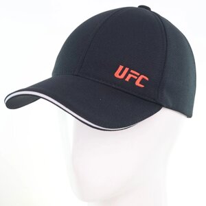 Бейсболка закрита універсальна на стрейч-гумці кепка кукурудза з брендовою вишивкою UFC BSH19793 Чорний