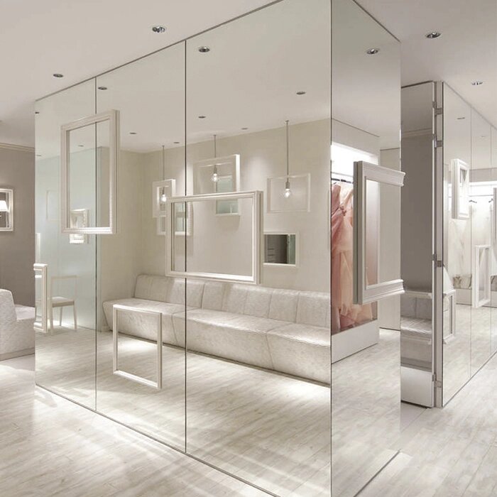 Дзеркальна панель від підлоги до стелі від компанії Аквамарин - фото 1