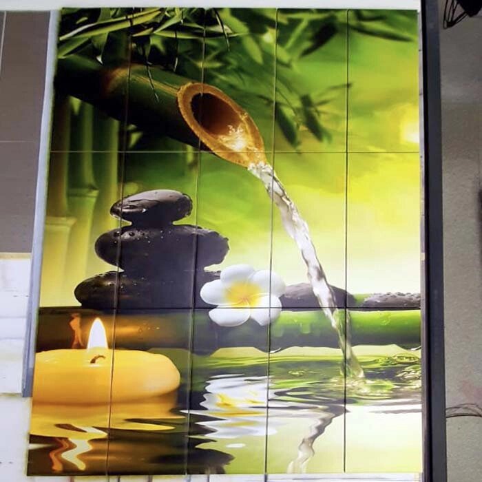 Фотоплитка / Декоративне панно в ванну Бамбук від компанії Аквамарин - фото 1