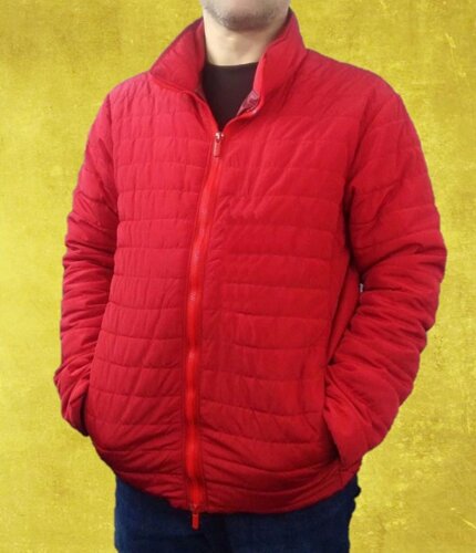 Чоловіча червона куртка великого розміру 4ХЛ
