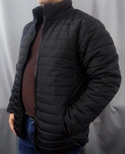 Чоловіча куртка великого розміру 64-80 чорна