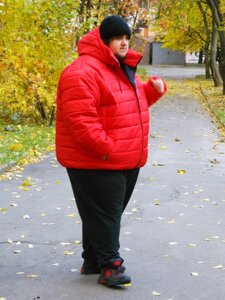 Чоловіча куртка великого розміру Пуховик Батал в Харківській області от компании Одежда большого размера Кnopa