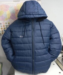 Куртка тепла чоловіча великого розміру темно-синя в Харківській області от компании Ателье одежды большого размера ZEUS