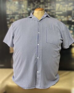 Чоловіча сорочка в клітинку великого розміру 5XL+