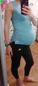 Adidas aeroready Maternity комплект лосини, майка для вагітних