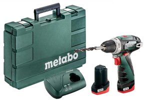 Акумуляторний шурупокрут Metabo PowerMaxx BS/Кейс/2акб + швидкий заряд