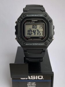 Годинник касіо річинець касіо Casio watch illuminator W-218H-8AVCF Ø46мм