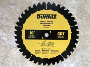 Dewalt DWA11040 пильний диск по дереву 254 мм 40 зубів з сша оригінал