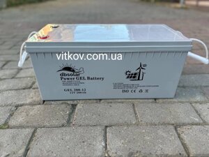 Гелева батарея (Аккумулятор тяговий) DBSolar GEL 12V 200Ah