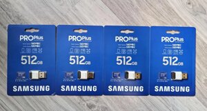 Карта пам’яті samsung 512 GB microsdxc V30 A2 PRO plus (MB-MD512KB)