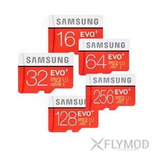 Карта пам'яті Samsung EVO Plus 128/64 ГБ, microSDXC, UHS-I U3, Class 10