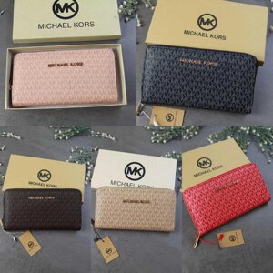 Гаманець Michael Kors, Майкл Корс, пудра, беж, червоний, коричневий, чорний