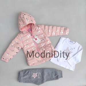 Куртка дитяча демісезонна + костюм 2 в 1 на дівчинку на 1,2,3 роки