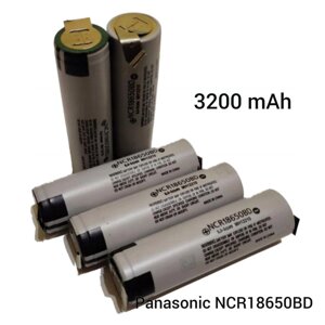 Li-ion Акумулятор Panasonic 18650 NCR18650BD під паяння 3200 mAh