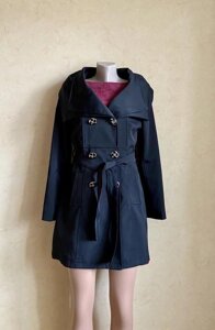 Нереально стильний пальто, тренч чорний, 36-38