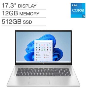 Ноутбук HP 17'3 / core i5-1335U / 12 гб DDR4 / SSD 512 tb/win 11