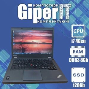 Ноутбук lenovo T440p 14 (i7 4600M, DDR3 8gb, 120gb SSD)