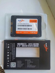 Новий диск SSD walram 120 гб (120 gb) SATA III 3