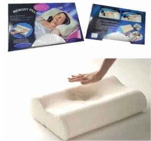 Ортопедична подушка Memory Pillow для сну з ефектом пам'яті 48x29cm