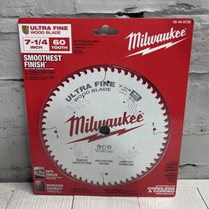 Пиляльний диск по дереву чистий різ 184 мм Milwaukee 48-40-0730