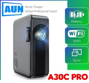 Проєктор AUN A30C Pro 1080 мініакумулятор телевізор smart play stati