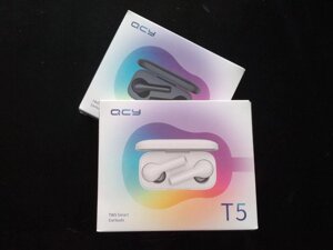 QCY T5 Чорні та білі. 2-я ревізія. Бездротові навушники Xiaomi QCY T5