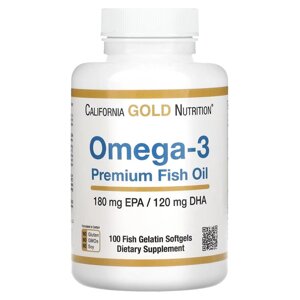 Риб'ячий жир Omega-3 Омега800 California Gold Nutrition 100/240 капсул