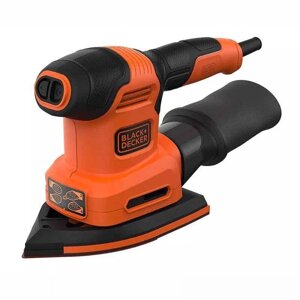 Шліфмашина вібраційна мережева BLACK+DECKER BEW200/ексцентрик/2в1/Г2