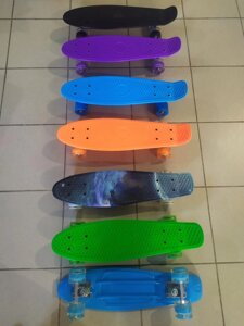 Скейтборд Пенні борд Penny board пініборд ПУ зі світними колесами