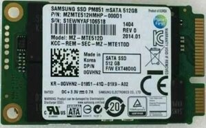 SSD mSata (mini Sata) 512GB для ноутбука/планшета, гарантія