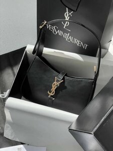 Сумка шкіра чорна жіноча yves saint laurent сумка лоран клатч ysl