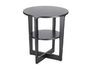 Таблиця таблиці таблиці Amazon з круглим кінцем/боковим столом з 1 полицею