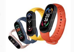 Розумний смарт фітнес браслет годинник трекер Xiaomi Mi band mi бенд 6 спорт*