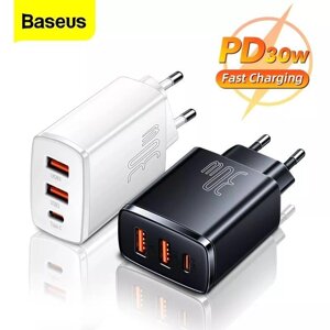 Зарядний 30W BASEUS Quick Charger Type-C блок заряджання apple xiaomi sam