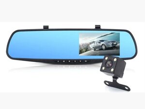 Дзеркало реєстратор DVR L900 Full HD з виносною камерою заднього огляду