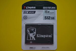 Жорсткий диск, твердотільний ssd-накопичувач, Kingston 512 gb kc 600
