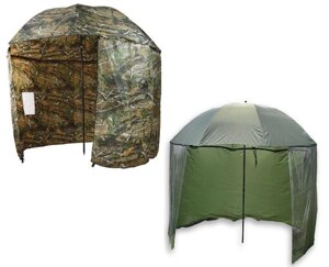 Парасолька-намет Carp Zoom Umbrella Shelter 250 cm (green, camou)