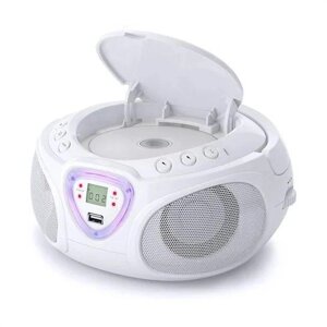 Бумбокс з квітопухом Auna Roadie Boombox CD USB MP3 радіо AM/FM Bluetooth 2.1, Німеччина