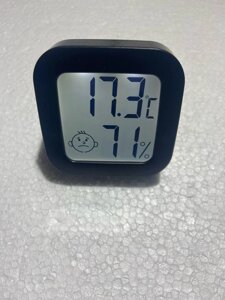 Цифровий термометр-гігрометр Supretto кімнатний, чорний, Amazon, Німеччина