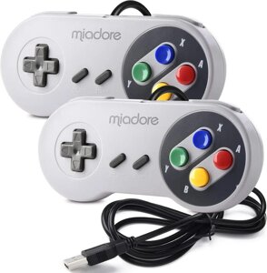 Геймпад Miadore 2 x USB-контролера для ігор SNES NES, класичний ретро USB-джойстик-геймпа, Amazon, Німеччина