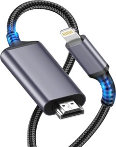 Кабель-адаптер Lightning-HDMI для iPhone 2 м, Amazon, Німеччина