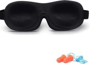 Маска для сну для чоловіків і жінок, нічна маска з піни з ефектом пам'яті 3D Trilancer, маск, Amazon, Німеччина