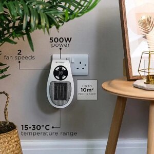 Мобільний тепловентилятор Портативний нагрівач Portable Heater 500w з LCD-дисплеєм, Amazon, Німеччина