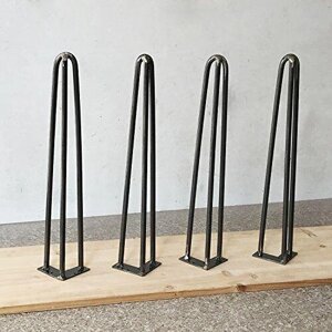 Набір ніжок-шпилок для меблевої лавки (4 шт. столу, столу, металевої сталі, Amazon, Німеччина