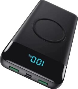 Powerbank Зовнішній акумулятор + бездротова зарядка VerWireless, 30800 мА·год, 25 Вт-PD, Amazon, Німеччина