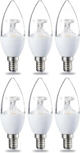 Shinehai LED E14 Маленька лампа-свічка Едісона, 4.5 Вт (еквівалент 35 Вт)6лампочок) Amazon, Німеччина