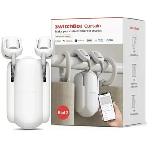 SwitchBot Curtain Rod 2 інтелектуальний робот для керування шторами білий, Amazon, Німеччина