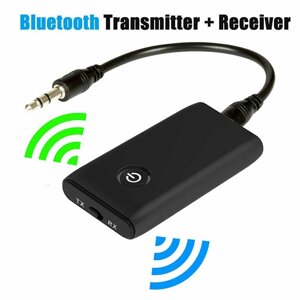 Трансмітер,2 в 1 бездротовий Bluetooth-приймач передавача 3,5 мм AUX HiFi музичний аудіо, Amazon, Герма
